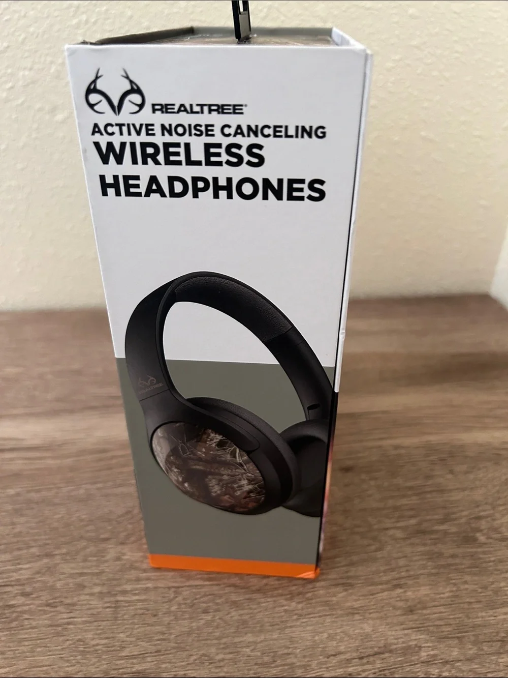 Over-Ear Wireless Headphones in Black with Camo Ear Cups